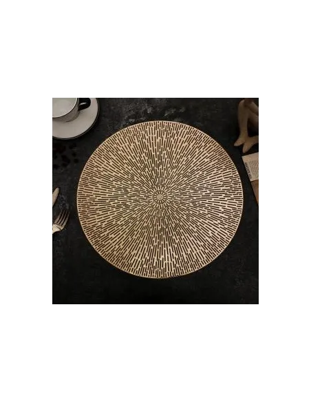 Set 6 suporti farfurie, model rotund red-mag.ro