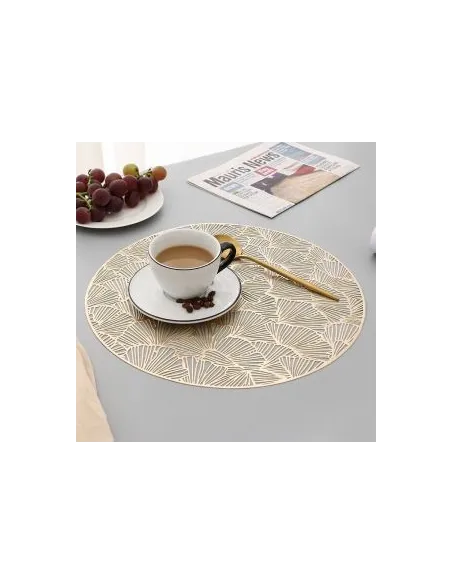 Set 6 suporti farfurie, model rotund red-mag.ro