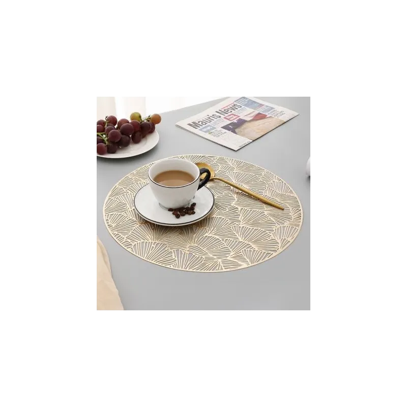 Set 6 suporti farfurie, model rotund red-mag.ro