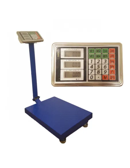 Cantar cu platforma, 350 kg, brat rabatabil, afisaj electronic