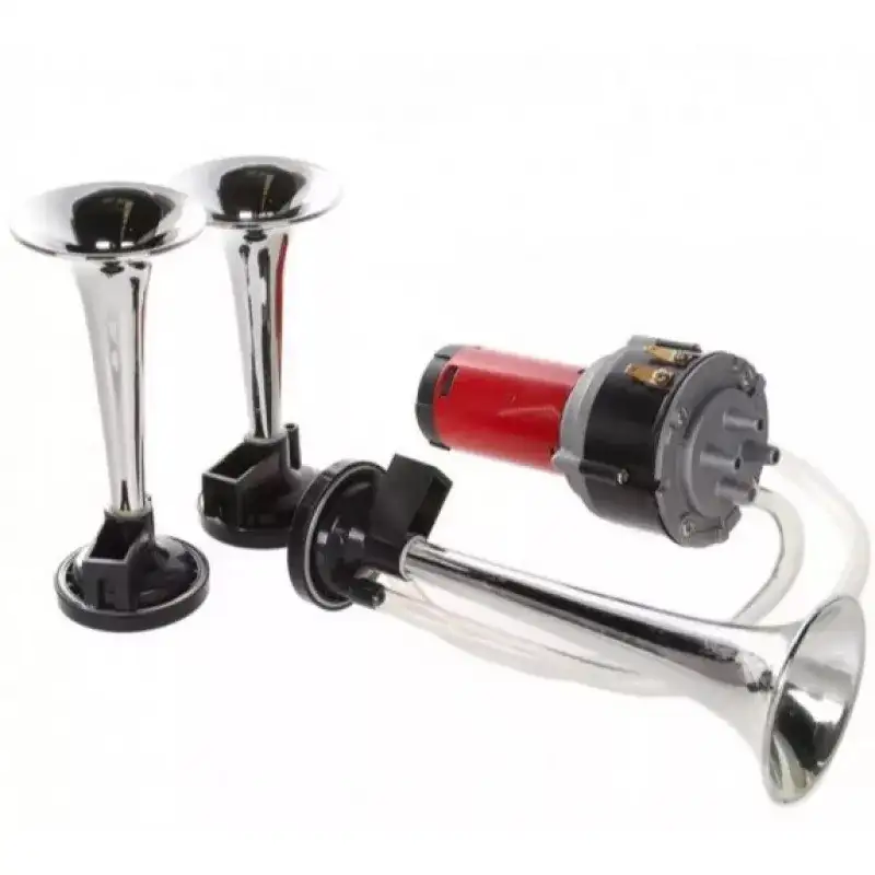 Claxon 12V cu 3 goarne si compresor red-mag.ro