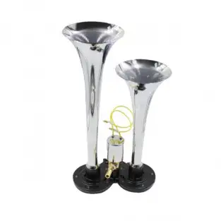 Claxon auto Camion cu 2 goarne 12V, electrovalva inclusa