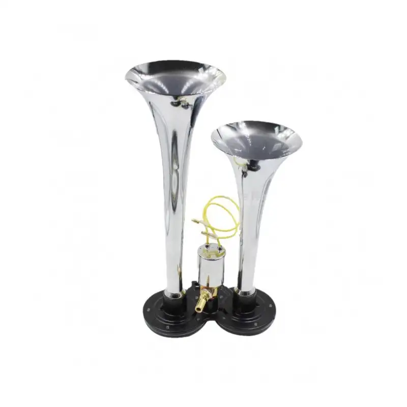 Claxon auto Camion cu 2 goarne 12V, electrovalva inclusa