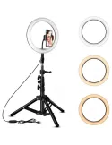 Lampa Ring Light LED 8" Circulara cu Lumina rece / naturala /