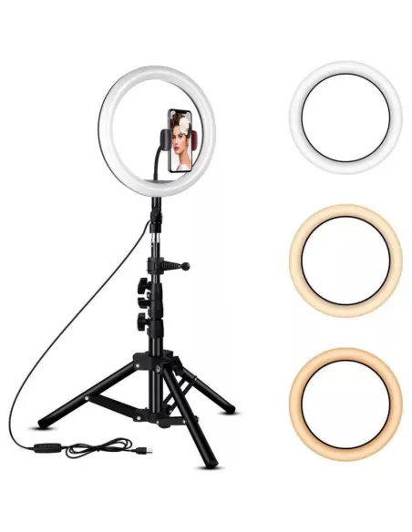 Lampa Ring Light LED 8" Circulara cu Lumina rece / naturala /