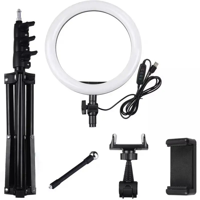 Lampa Ring Light LED 8" Circulara cu Lumina rece / naturala /