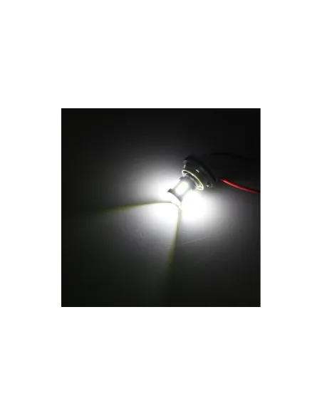 Set 2 x Becuri auto LED, 18 SMD, lupa, 12-24V red-mag.ro