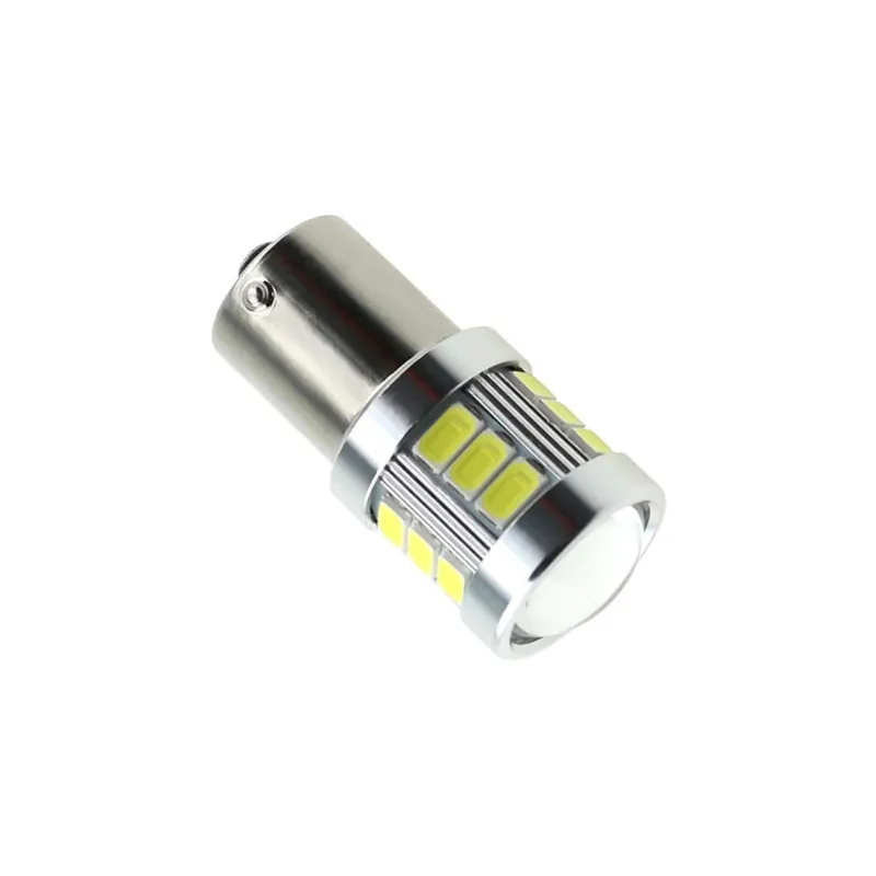 Set 2 x Becuri auto LED, 18 SMD, lupa, 12-24V red-mag.ro