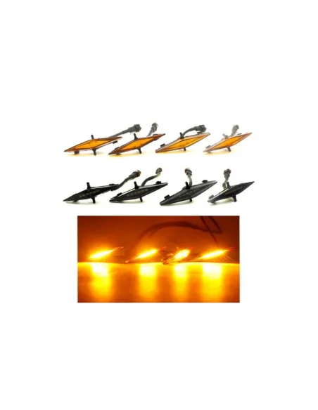 Set 4 x Lumini de zi, decoratie grila fata, 12/24V, doua modele