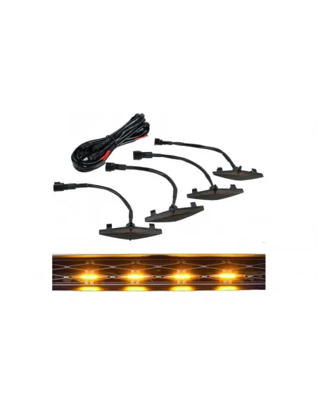 Set 4 x Lumini de zi, decoratie grila fata, 12/24V, doua modele