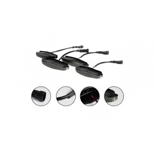 Set 4 x lumini de zi, decoratie grila radiator, 3W red-mag.ro