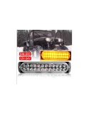 Set 2 proiectoare auto, 24 LED, stroboscop, lumina galbena