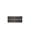 Set 2 proiectoare auto, 24 LED, stroboscop, lumina galbena
