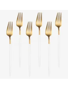 Set 6 bucati, Furculita din inox, in stil