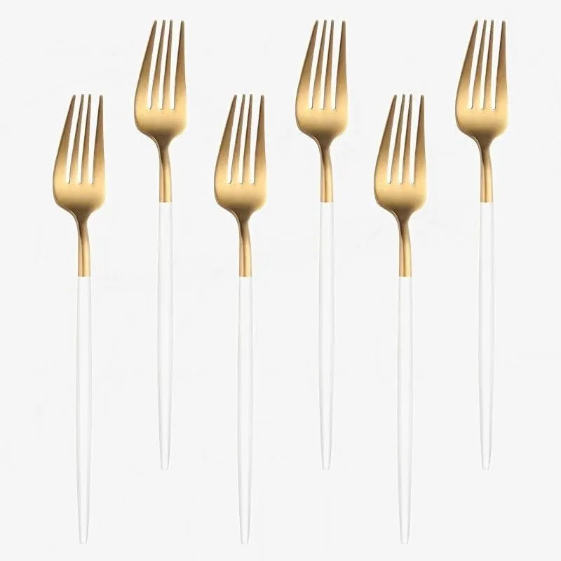 Set 6 bucati, Furculita din inox, in stil