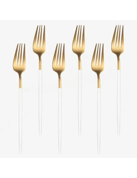 Set 6 bucati, Furculita din inox, in stil