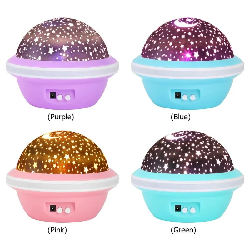 Proiector rotativ cu stele si luna - cu functie de rotatie la