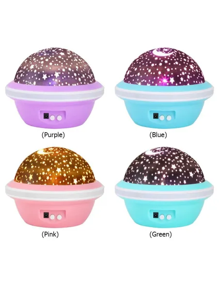 Proiector rotativ cu stele si luna - cu functie de rotatie la