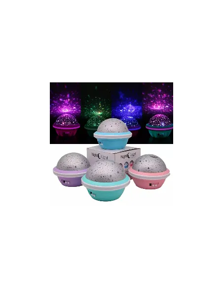 Proiector rotativ cu stele si luna - cu functie de rotatie la