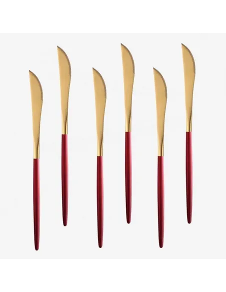 Set 6 Cutite din inox, in stil Portughez, Deluxe, 22 x 1.5 cm