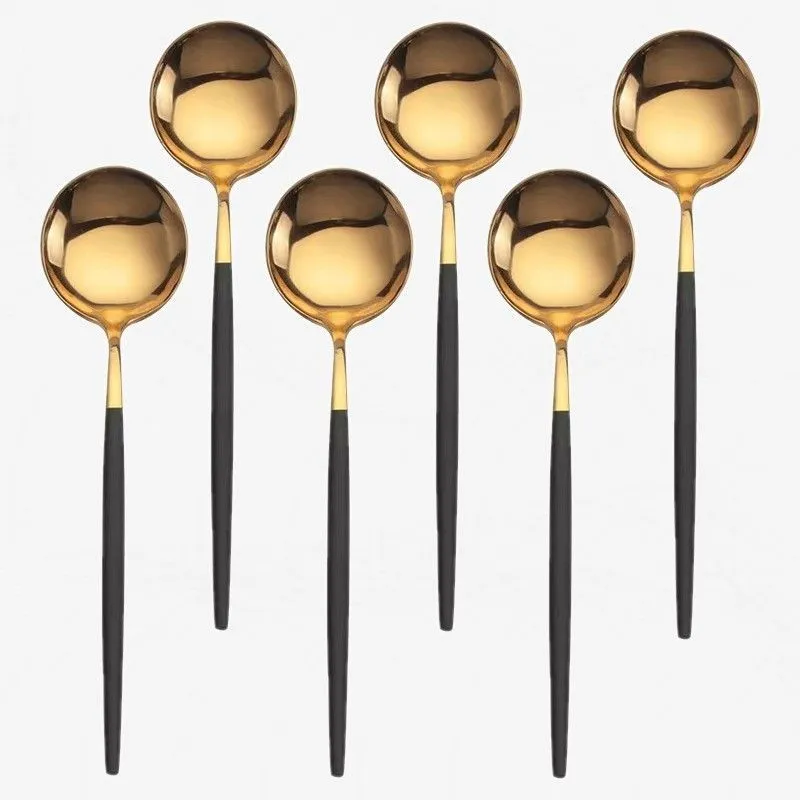 Set 6 Linguri din inox, in stil Portughez