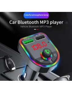 Modulator auto FM F6 cu Bluetooth,Mp3,Redare USB red-mag.ro 2