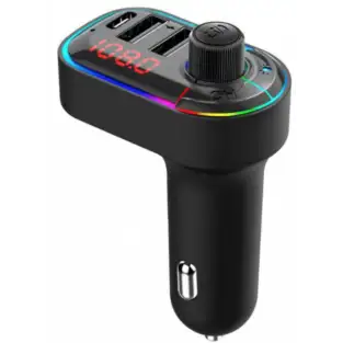 Modulator FM C12 Bluetooth, MP3, USB type C, Fast Charge