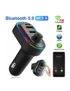 Modulator FM C12 Bluetooth, MP3, USB type C, Fast Charge 2
