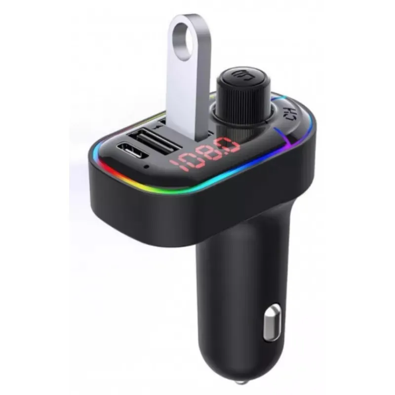 Modulator FM C12 Bluetooth, MP3, USB type C, Fast Charge