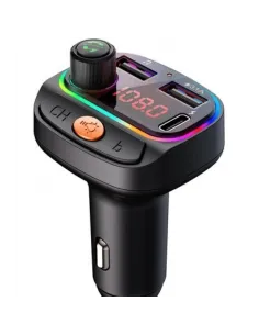 Modulator FM C15 cu Bluetooth, 2USB+TypeC, Mp3,Redare USB