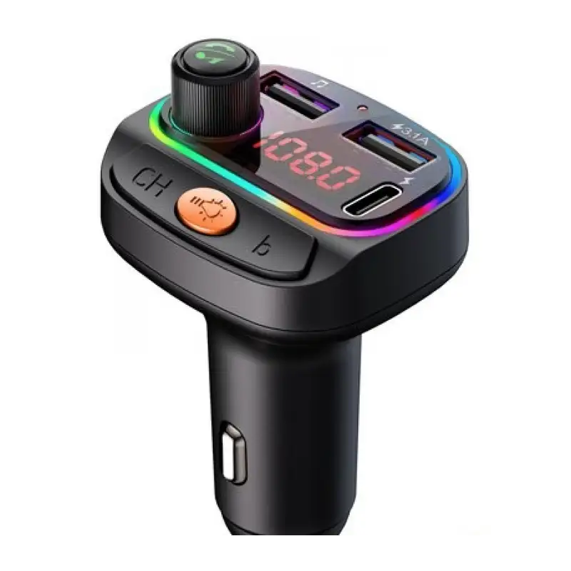 Modulator FM C15 cu Bluetooth, 2USB+TypeC, Mp3,Redare USB