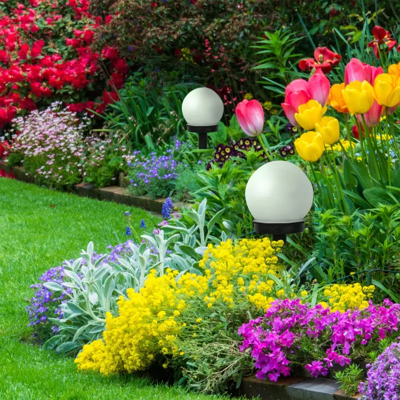 Set 4 x Lampa LED solara Kula, IP 44, 34 cm red-mag.ro