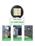 Lampa solara LED 6 SMD cu senzor de miscare si lumina red-mag.ro