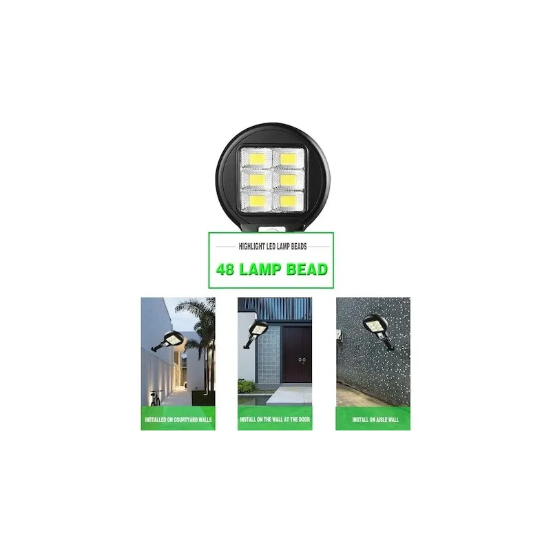 Lampa solara LED 6 SMD cu senzor de miscare si lumina red-mag.ro