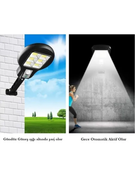 Lampa solara LED 6 SMD cu senzor de miscare si lumina red-mag.ro