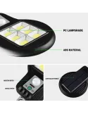Lampa solara LED 6 SMD cu senzor de miscare si lumina red-mag.ro