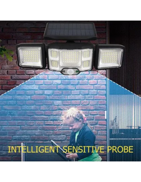 Lampa solara 192 LED cu senzor de miscare si telecomanda