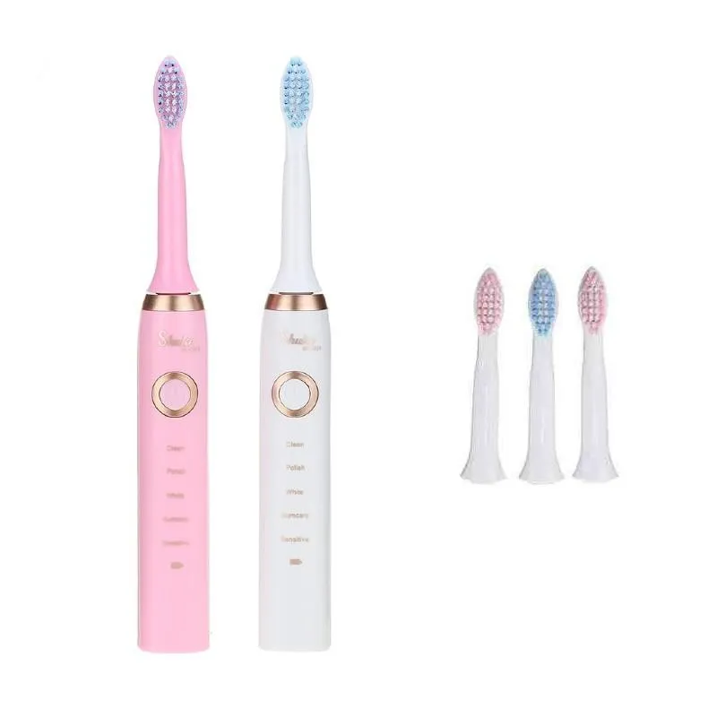 Set periuta de dinti electrica Shuke SK-601 red-mag.ro