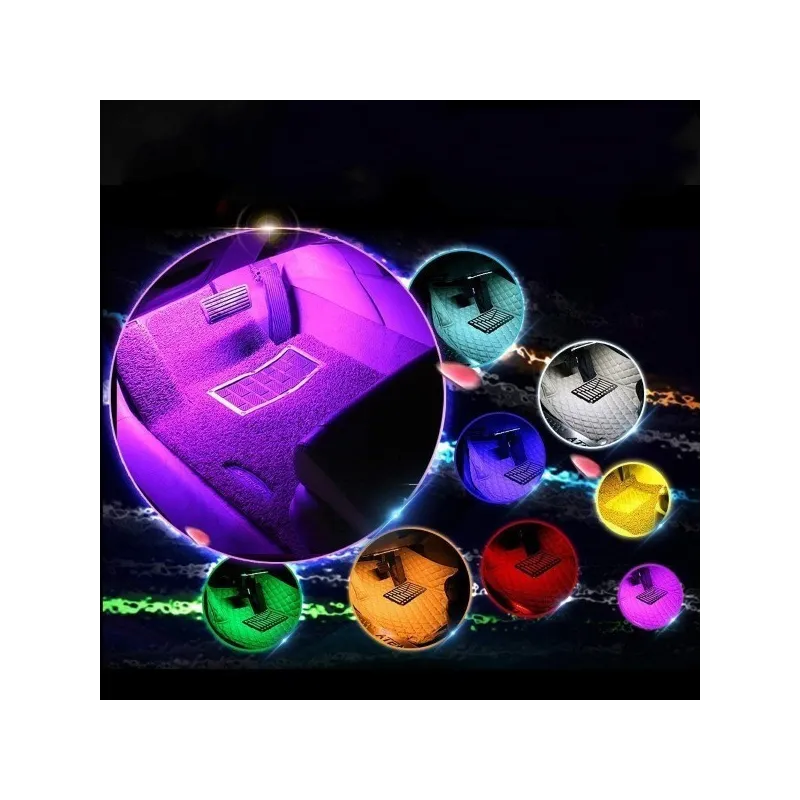 Bandă LED auto Ambient - kit 4 buc red-mag.ro