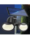 Lampa solara dubla 56 LED cu senzor de miscare red-mag.ro