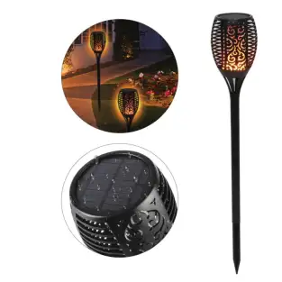 Lampa solara tip torta cu efect flacara red-mag.ro 2