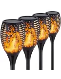 Lampa solara tip torta cu efect flacara red-mag.ro