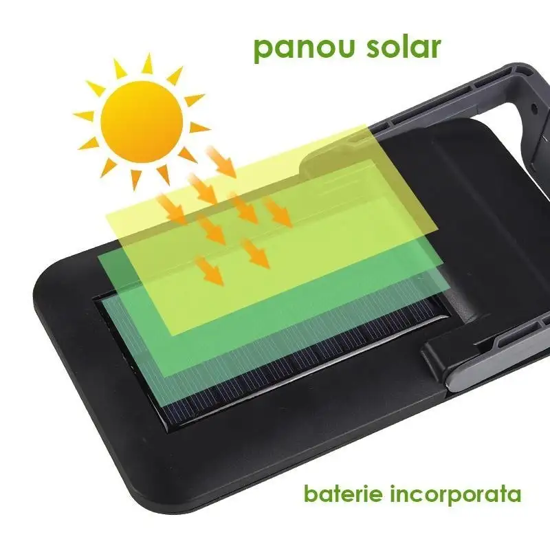 Proiector LED cu panou solar FLD lamp
