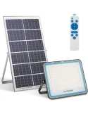 Proiector LED exterior 200W alb rece cu panou solar