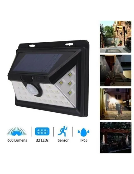 Set 2 x lampa solara 32 LED si senzor de miscare