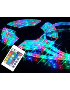 Banda RGB LED 5 metri, cu telecomanda si joc de