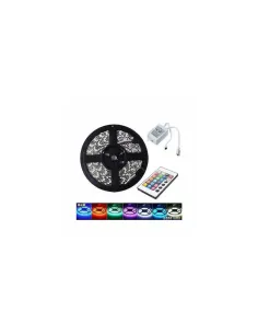 Banda RGB LED 5 metri, cu telecomanda si joc de 2