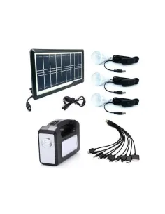 Kit Iluminare 3 becuri LED cu incarcare solara Camping GDlite 2