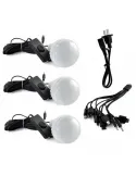 Kit Iluminare 3 becuri LED cu incarcare solara Camping GDlite- 3