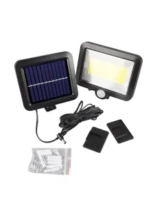 Lampa solara stradala 90W, 120 LED, senzor de